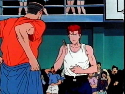 Otaku Gallery  / Anime e Manga / Slam Dunk / Screen Shots / Episodi / 003 - Gorilla contro Hanamichi / 032.jpg